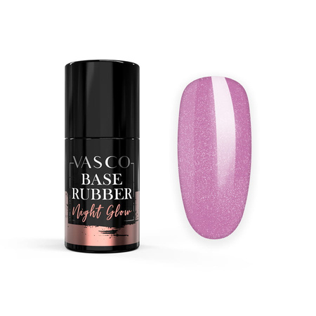 Baza hybrydowa Rubber Base Night Glow R07 pink Vasco 7 ml