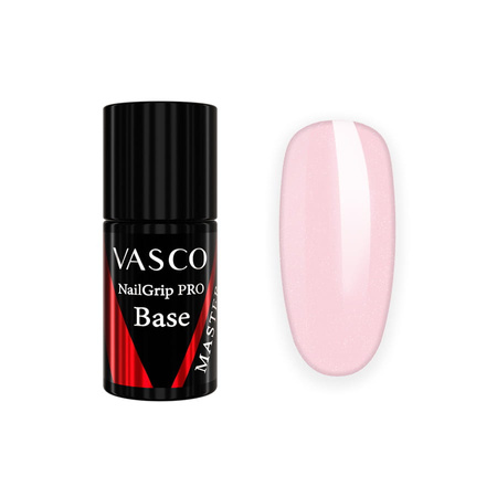 Baza hybrydowa Master Nail Grip Pro Glittered Blush Vasco 6 ml