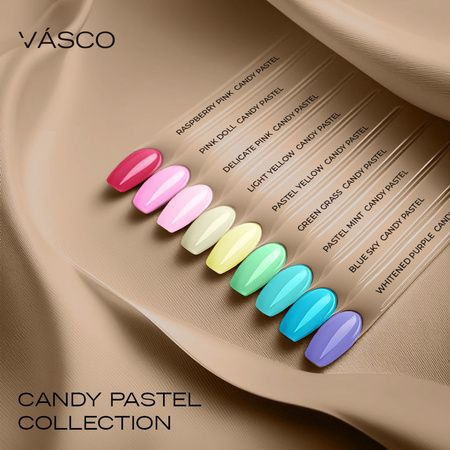 Lakier hybrydowy Candy Pastel TPO Freel whitened purple nr 01 Vasco 7ml