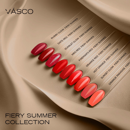 Lakier hybrydowy Fiery Summer ruby glow nr 09 Vasco 7ml