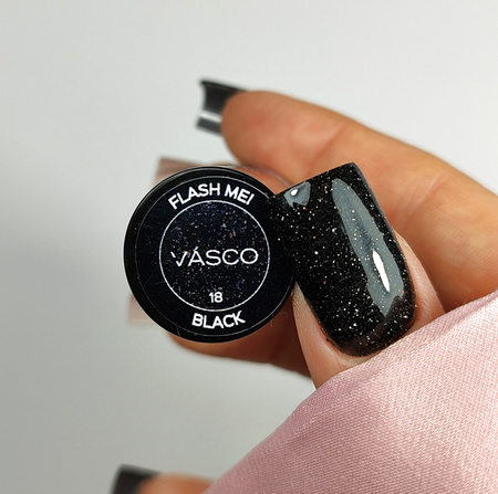 Lakier hybrydowy Flash Me! black nr. 18 Vasco 5ml